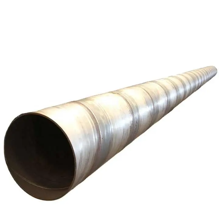 Screw driven steel pipe pile S355 Q345 S275JR steel casing SSAW steel pipe