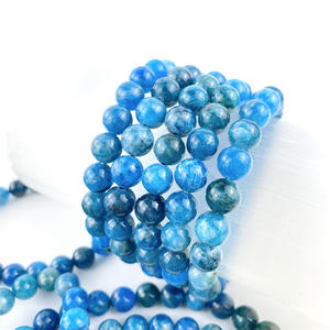 Vendita calda 8mm braccialetto di cristallo curativo naturale <span class=keywords><strong>blu</strong></span> <span class=keywords><strong>Apatite</strong></span> per la casa ornamento - Product Image 2