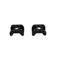 Pince de montage d'attache de câble en nylon pour fil plastique industriel noir solide fabrication OEM pince rapide pour profilé en aluminium