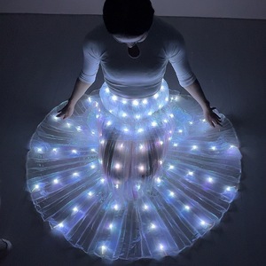 Jupe Tutu Lumineuse LED pour Femme, Costume de Scène Créatif pour Soirée Rave, Tenue de Performance Lumineuse, Vêtement d'Halloween - Product Image 3