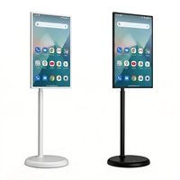 Écran d'affichage numérique LCD sur pied NAS 27 pouces, batterie 9 heures, format 9:16, SDK OEM, utilisation intérieure, publicité, vente au détail, 1 an