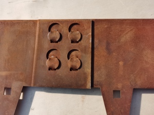 ขอบแปลงปลูกต้นไม้เหล็กคอร์เทนสไตล์อาร์ตเดโค สำหรับตกแต่งสวน สนามหญ้า สีดำสนิม  สามารถปรับแต่งขนาดได้ ทนทานต่อสภาพอากาศ - Product Image 4