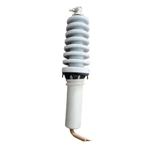Buje de transformador estándar americano de alto voltaje de alta calidad con terminales de tensión, buje de botella de porcelana blanca gris