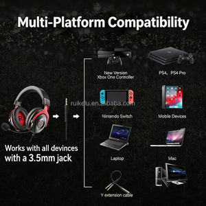 EKSA E900 แบบมีสาย 3.5 มม.แจ็คแบบครอบหู ENC หูฟังสำหรับทุกวัน/เพลง/พีซี/เกมมิ่งไฮไฟ 3D 7.1 ชุดหูฟังสเตอริโอพร้อมไมโครโฟน - Product Image 5