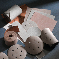 Disque de papier abrasif Abrasive Factory A275 sans trou, 125 mm (5 pouces), pour peinture automobile