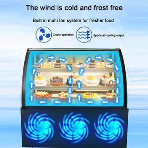 Vitrina Refrigerada para Pasteles, Refrigerador <span class=keywords><strong>Pequeño</strong></span> para Exhibición de Pasteles en Supermercados - Product Image 3