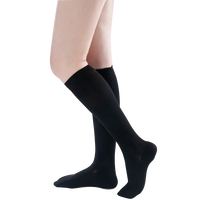 Chaussettes de compression épaisses et durables à bout ouvert pour hommes et femmes - Bas de contention jusqu'au genou 15-20 mmHg pour le soutien de la circulation 34-46 mmHg