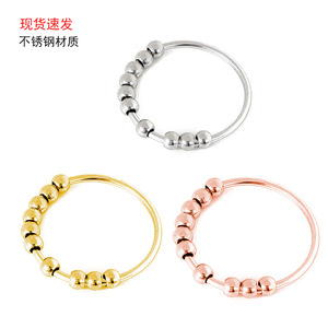 Anillos de cuentas de acero inoxidable para descompresión, antiestrés y ansiedad - Product Image 2