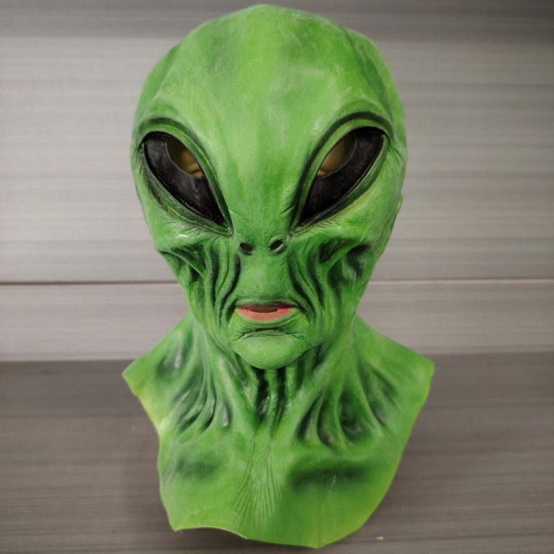 Lote De 12 Máscaras De Papel Alienígena Para Niños – Verdes, Con Diadema Elástica, Perfectas Para Halloween, Carnaval Y Cumpleaños