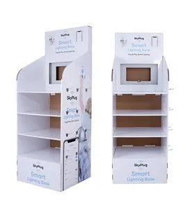 Factory Supplier Retail Store Half Pallet Pdq Cardboard Paper Display for Mobile Phone Accessories