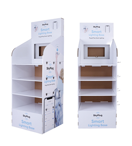 Factory <strong>Supplier</strong> Retail Store Half <strong>Pallet</strong> Pdq Cardboard Paper <strong>Display</strong> for Mobile Phone Accessories - Product Image 1