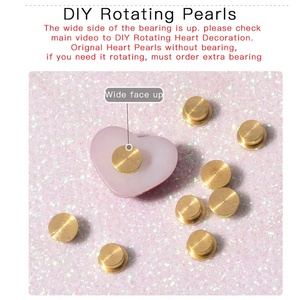 Paso Sico, boutons rotatifs à double usage, populaires, faits à la main, avec des perles en forme de cœur, 2 tailles, pour la décoration des ongles, la <span class=keywords><strong>Saint</strong></span>-<span class=keywords><strong>Valentin</strong></span> - Product Image 4