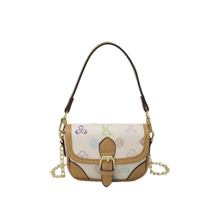 Bolso Cruzado de Diseño para Mujer, Gran Capacidad, de Lujo, en PU, con Cierre, Correa Ajustable, Patrón Geométrico, Impermeable, Estilo Moderno - Product Image 1