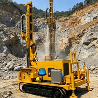 Foreuse rotative diesel sur roues avec pompe pour le forage de puits d'eau, profondeur max. 200 m, mobile (remorquable/à chenilles)