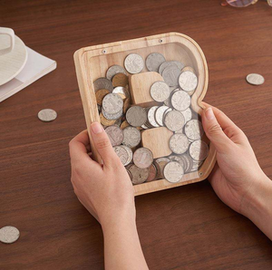 <strong>Wooden</strong> English Alphabet Piggy Bank With Engraved 26 <strong>Letters</strong> Design Customized <strong>Wooden</strong> <strong>Money</strong> Saving <strong>Box</strong> for Home Decoration - Product Image 6