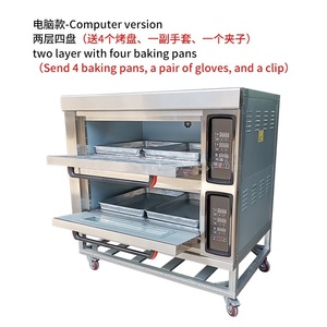 <span class=keywords><strong>Four</strong></span> électrique industriel à 3 niveaux en acier inoxydable avec minuterie indépendante, idéal pour la <span class=keywords><strong>boulangerie</strong></span> professionnelle et la cuisson de la viande pour les restaurants - Product Image 4