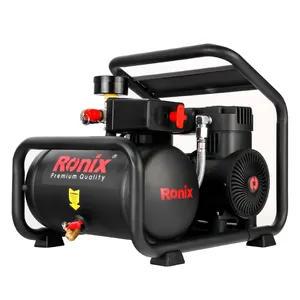 Ronix Luchtcompressor RC-0613 8l Kleine Tank Stille Stille Schroef Mini Auto Luchtcompressor Machine