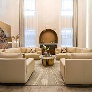 Marco de Chimenea Art Deco de Acero Inoxidable EX983, Impermeable, para Decoración Interior de Villas y Hoteles de Lujo, Diseño Personalizado - Product Image 4