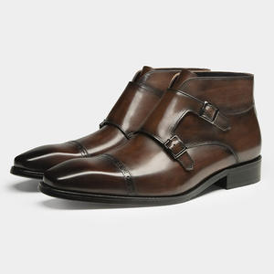 Nouvelles Bottes Martin Modèle 2026 - Chaussures en Cuir pour Hommes, Idéales pour les Affaires Formelles, en Cuir de Vachette Pleine Fleur Haut de Gamme - Product Image 4