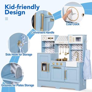 Set <span class=keywords><strong>Cucina</strong></span> Giocattolo <span class=keywords><strong>in</strong></span> <span class=keywords><strong>Legno</strong></span> <span class=keywords><strong>per</strong></span> <span class=keywords><strong>Bambini</strong></span>, Gioco di Ruolo con Cibo <span class=keywords><strong>per</strong></span> Bambine e <span class=keywords><strong>Bambini</strong></span>, Regalo <span class=keywords><strong>per</strong></span> <span class=keywords><strong>Bambini</strong></span> - Product Image 2