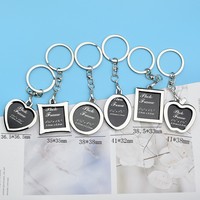 Mini cadre photo créatif personnalisé porte-clés pendentif pour sac à dos de voiture suspendu petite entreprise vêtements accessoires breloques de sac