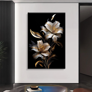 Nuova <span class=keywords><strong>Arte</strong></span> Astratta a Olio con Fiori, Stampa Digitale su Tela ad Alta Definizione, Impermeabile ed Ecologica, Decorazione per Soggiorno - Product Image 6
