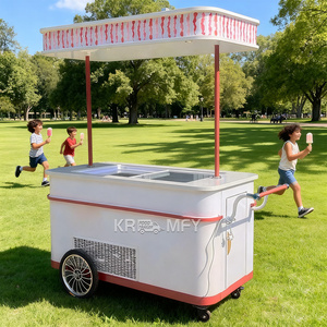 Remorque de vente ambulante bon marché 2025, conception personnalisée, acier inoxydable, camion de nourriture mobile pour crème glacée - Product Image 4