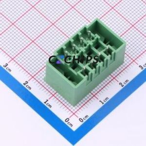 DB2EVHBM-3.81-2*4P-GN Plug-in Terminal Block Through hole,P=3.81mm Board-to-Board / Socket - Closed Screw Fixing 2x4P 3.81mm - Product Image 2