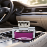 Diffuseur de parfum pour voiture FTQS, bouteille en verre avec cadre métallique, parfum pour voiture, étiquette privée OEM, longue durée, cadeau automobile