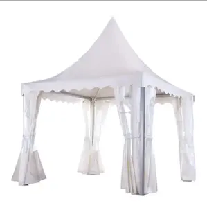 Ty Outdoor white PVC aluminum 5x5m wedding pagoda tent for party wedding marquee