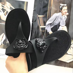 wholesale Versaec fashion jelly ladies <b>flip</b> <b>flop</b> beach slippers head women latest lady jelly summer footwear for women - Product Image 1