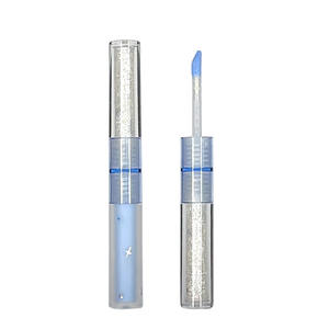 Ombre à paupières OEM pigment humide finition lumineuse <span class=keywords><strong>fard</strong></span> à paupières liquide à double tête bleu et <span class=keywords><strong>vert</strong></span> 2 en 1 pour les tons de peau foncés et clairs - Product Image 5