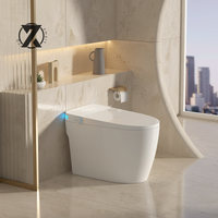 WC intelligent à économie d'eau avec siphon, nouvelle conception, ensemble de toilettes, salle de bain, nettoyage automatique, cuvette en céramique intelligente, bidet, télécommande