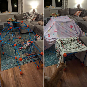 SUNNUO Kit di Costruzione Fortini Fai-da-Te <span class=keywords><strong>per</strong></span> <span class=keywords><strong>Bambini</strong></span>, Giocattoli Educativi STEM, Set da 100 Pezzi - Product Image 4