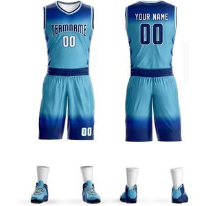 Custom Gradient Basketball Jersey Uniform Personalized Team Name Number Sublimated Moisture Wicking For Men Youth - Product Image 1