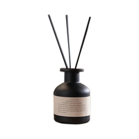 Bouteille vide de luxe de diffuseur de roseau en verre d'arôme rond noir mat de 100ml 250ml vente en gros