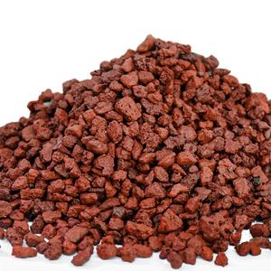 Fornitura Diretta dalla Fabbrica di Pietra Vulcanica per Giardinaggio, Coltivazione di Piante Succulente, Pavimentazione e Terriccio 3-5mm Rosso e Nero per Hotel - Product Image 1
