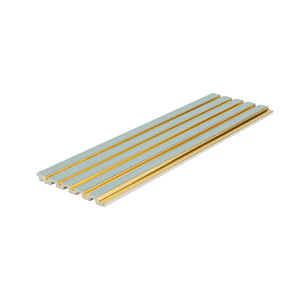 Panneaux muraux PS imitation <span class=keywords><strong>bois</strong></span>, panneaux à lattes cannelées, revêtement décoratif intérieur, installation facile, imperméable, 160x12mm - Product Image 4