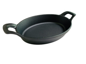Padella antiaderente in ghisa profonda Pre-stagionata padella a doppio manico resistente - Product Image 4