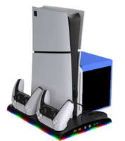 Support de refroidissement multifonctionnel pour PS5 Slim Controller Charging Headphone Storage Stand