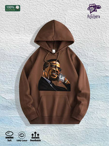 Склад в США: Хлопковое худи «Money Motive» с уличным портретом, 7 цветов - Product Image 4