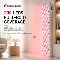 Mesin Terapi Cahaya LED Inframerah US Stock Magique Power 630 660 810 850 940nm, Panel Terapi Cahaya Merah untuk Seluruh Tubuh