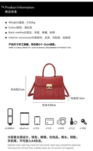Bolsos cruzados de diseño de moda, bolsos de hombro de cuero PU de alta calidad, bolsos de mano casuales de lujo para mujer - Product Image 2
