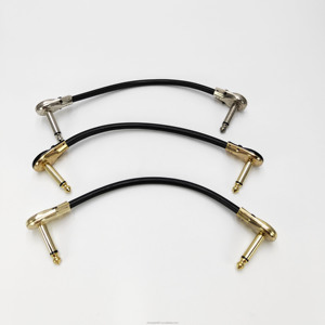 Cable de efectos planos 6,35: material de cobre de alta calidad para <span class=keywords><strong>guitarra</strong></span> eléctrica, cable blindado efector de un solo bloque, CM 15, 30CM - Product Image 1