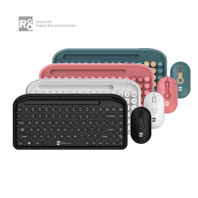 Mini 2.4G Wireless Keyboard Wireless Keyboard and Mouse Combo Long Battery Life Mini Keyboard for Pc Laptop