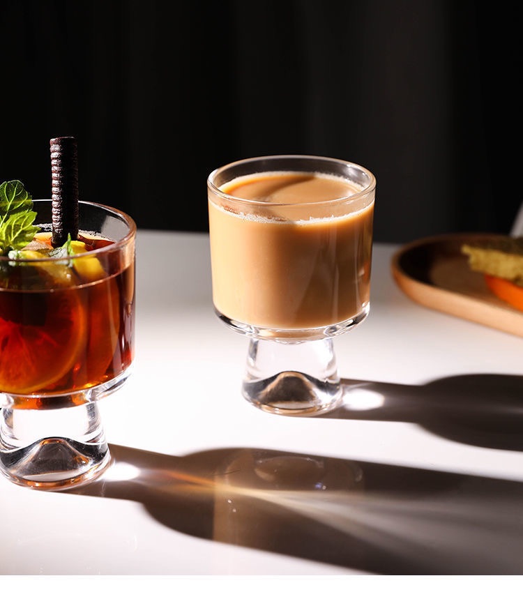 10oz High-quality ice cream cup, high-value glass cup, coffee juice water cup