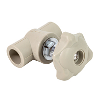 Vanne à boisseau sphérique pneumatique personnalisable Double Union Irrigation haute pression Raccords de tuyauterie en plastique lisse de qualité OEM Raccords de tuyauterie