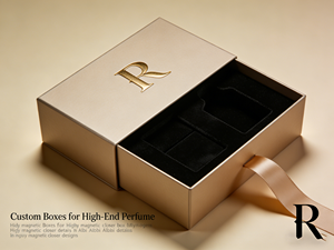 Custom Boxes for Packing Luxury Gold <b>Drawer</b> Perfume Box Gold Foil Logo Gift Packaging for Fragrance Cosmetics - Product Image 2