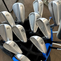 Ensemble complet de clubs de golf, fers forgés, driver, bois de fairway, hybride, wedge, putter, manche en acier, kit de golf complet pour hommes débutants