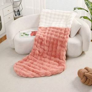 بطانية من الفرو الصناعي للأريكة بطانية فقاعية سميكة ناعمة مبطنة بأحجام مزدوجة مرجحة - Product Image 2